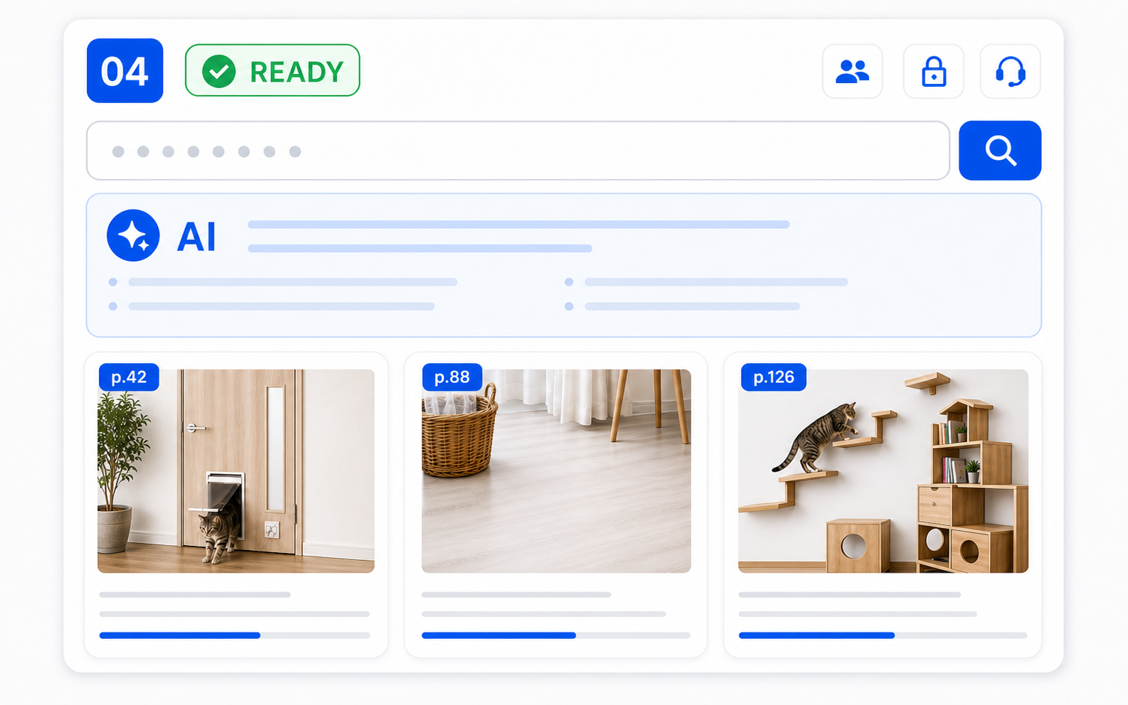 検索画面が利用可能になったステップのイメージ